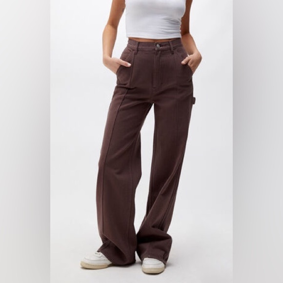 - PacSun Brown Ultra High Waisted Fitted Flare Pants - Picture 13 of 13